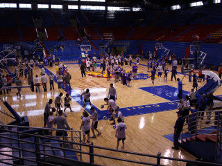 Allen Fieldhouse was filled with plenty of smiles and Special Olympians, Sunday