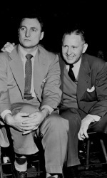 Assistant Dick Harp with head coach Forrest 'Phog' Allen