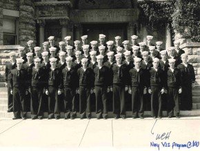 Heylman and his V-12 classmates, circa 1944