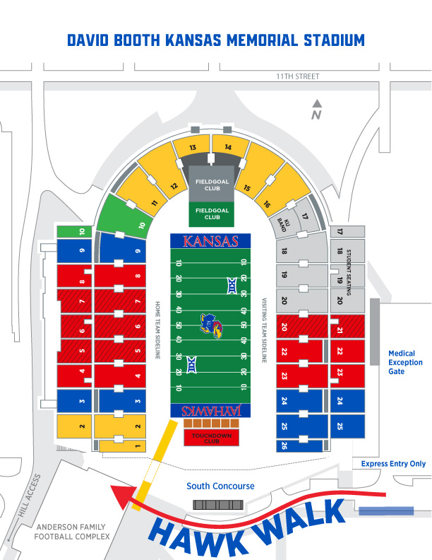 Kansas Jayhawks Football Stadium Seating Chart