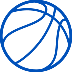 Basketball Icon Blue