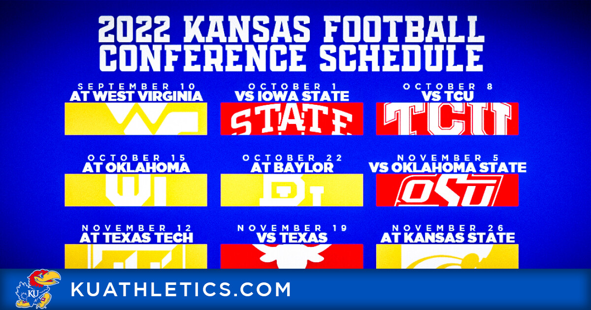 Ku Football Schedule 2022 🏈 Big 12 Unveils 2022 Kansas Football Conference Schedule – Kansas Jayhawks