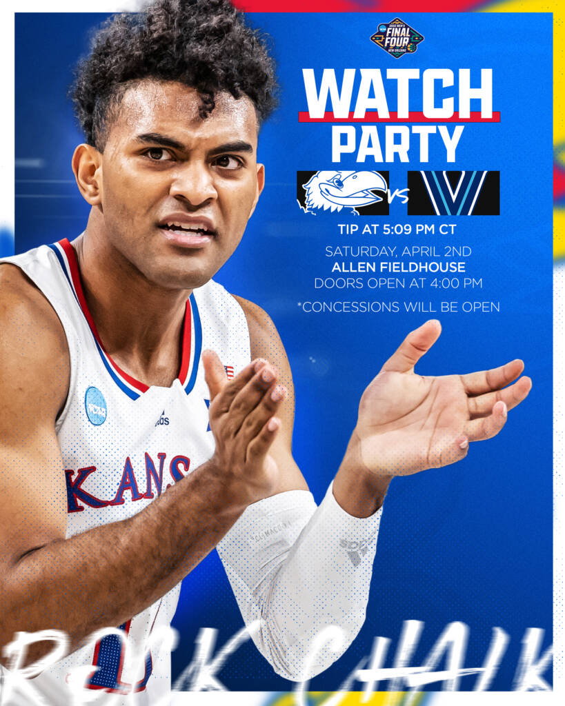 🏀 Kansas Athletics to Host Final Four Watch Party at Allen Fieldhouse