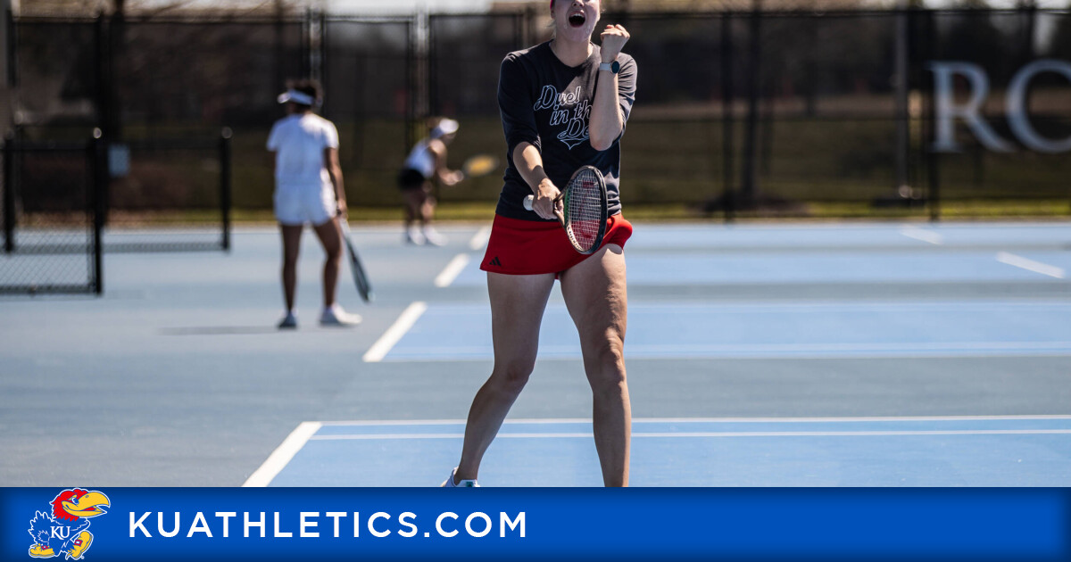 Kansas Women’s Tennis Dominates Friday Matches with Consecutive Sweeps over Wichita State and Houston