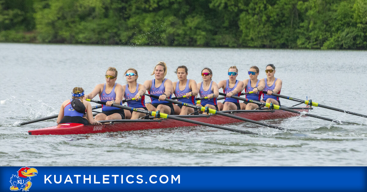 Kansas Rowing’s First Eight Earns Big 12 Boat of the Week Honors